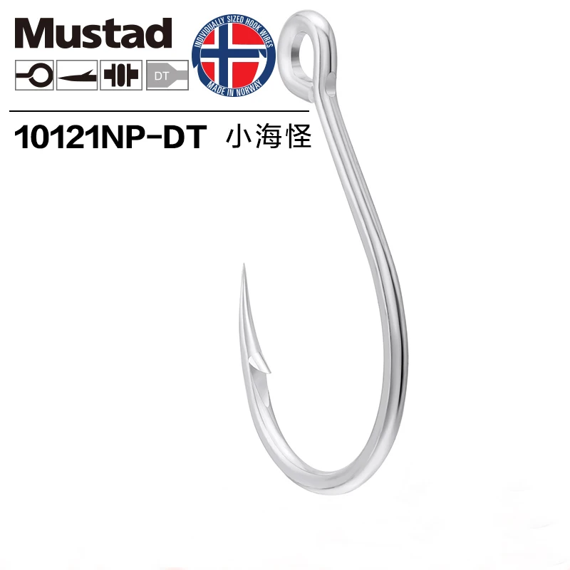 5 упаковок/партия, аутентичный Mustad 10121 углеродистый стальной крючок, крючок с колючими крючками, крючок для приманки, крючок для морской рыбалки, рыболовный крючок Snakehead, Pesca