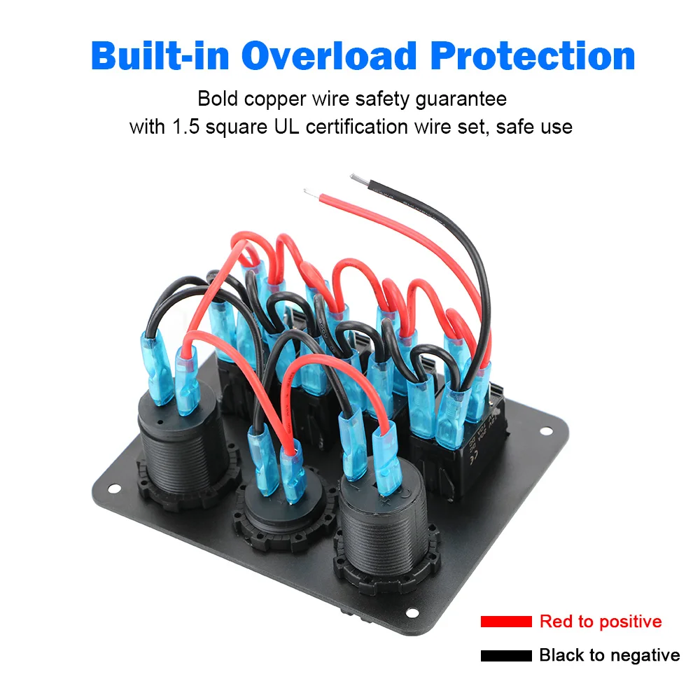 LEEPEE 4 Gang автоматический выключатель аксессуары для интерьера двойной USB-порт
