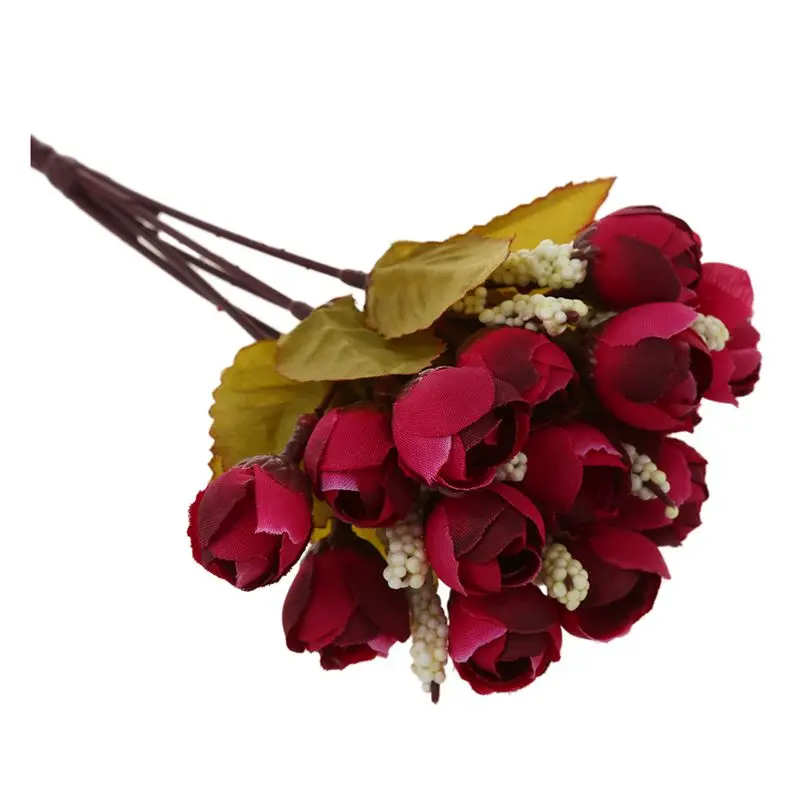 Искусственный цветок из шелковой ткани 15 головок мини-фотообои для свадебных