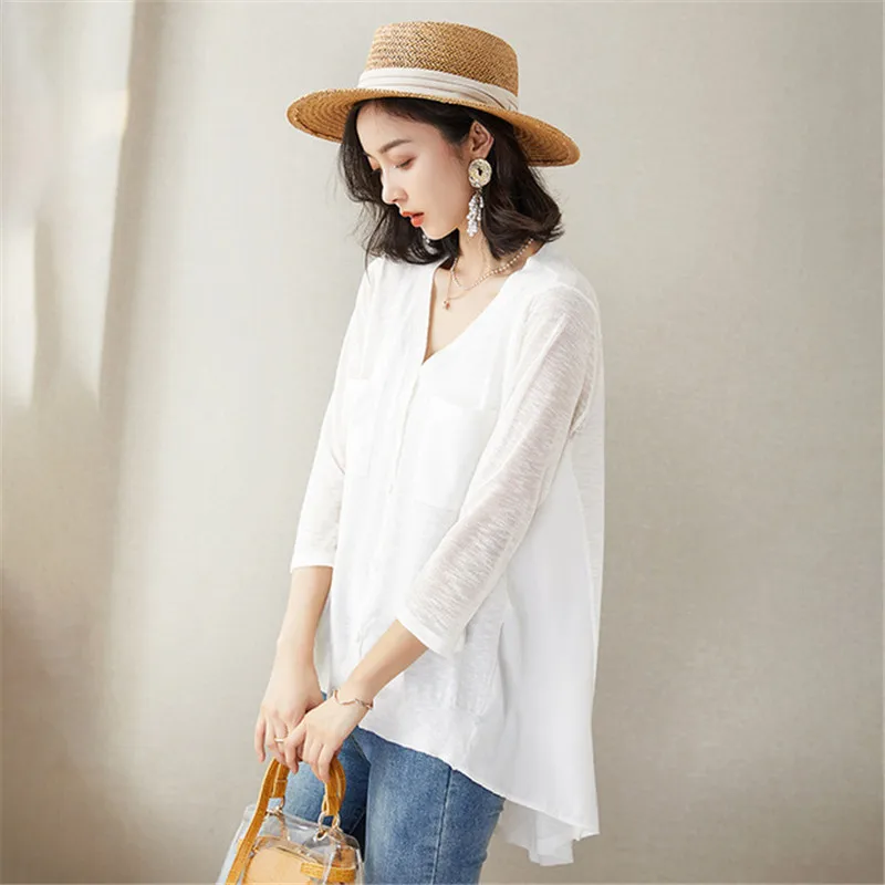 Вязаный свитер кардиган корейская мода женская Свободная вязаная куртка