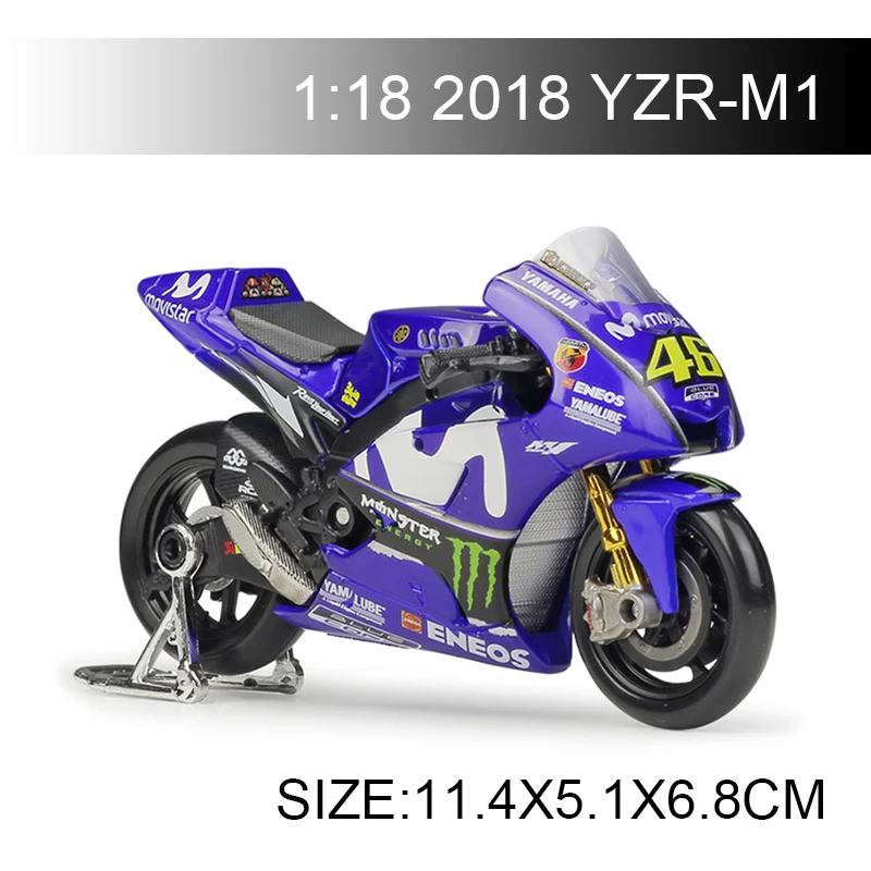 Maisto 1:18 модели мотоциклов YAMA YZR-M1 46 25 GP гоночный модельный двигатель велосипед миниатюрная гоночная игрушка для коллекции подарков