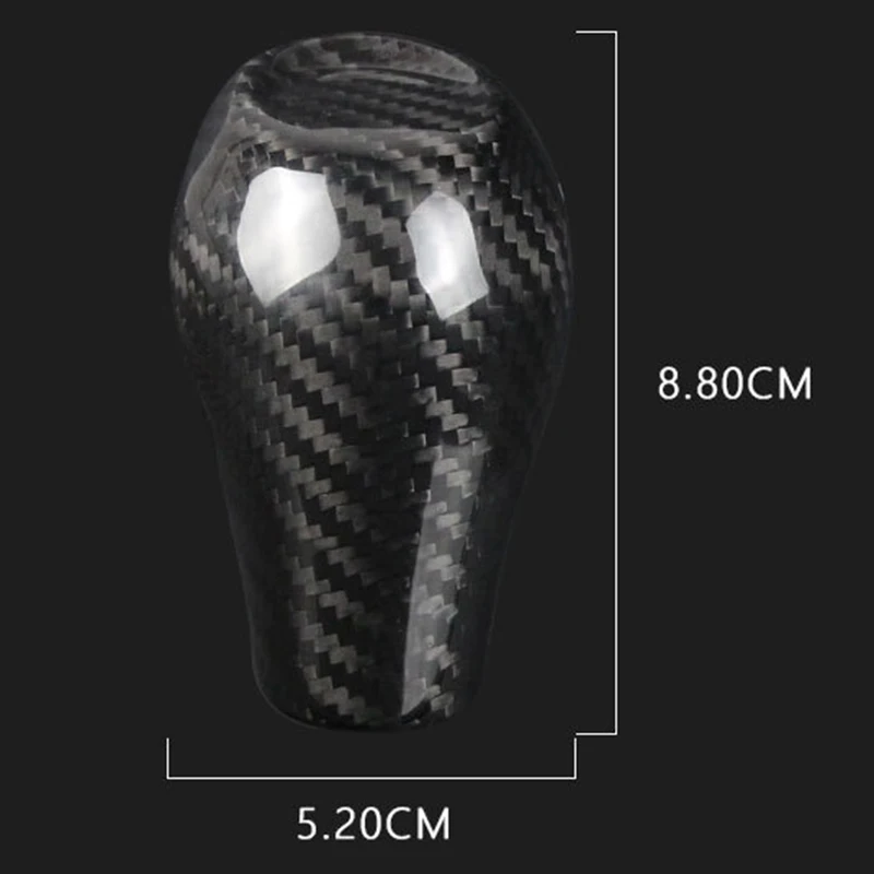 

Car Gear Head Shift Knob Cover Stickers Interior Trim Accessories for Carbon Fiber