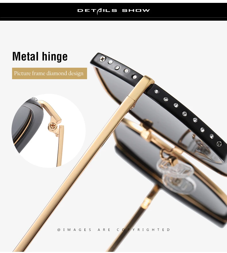 

2020 new frame sunshade sunglasses ladies street fashion outdoor polarized sunglasses