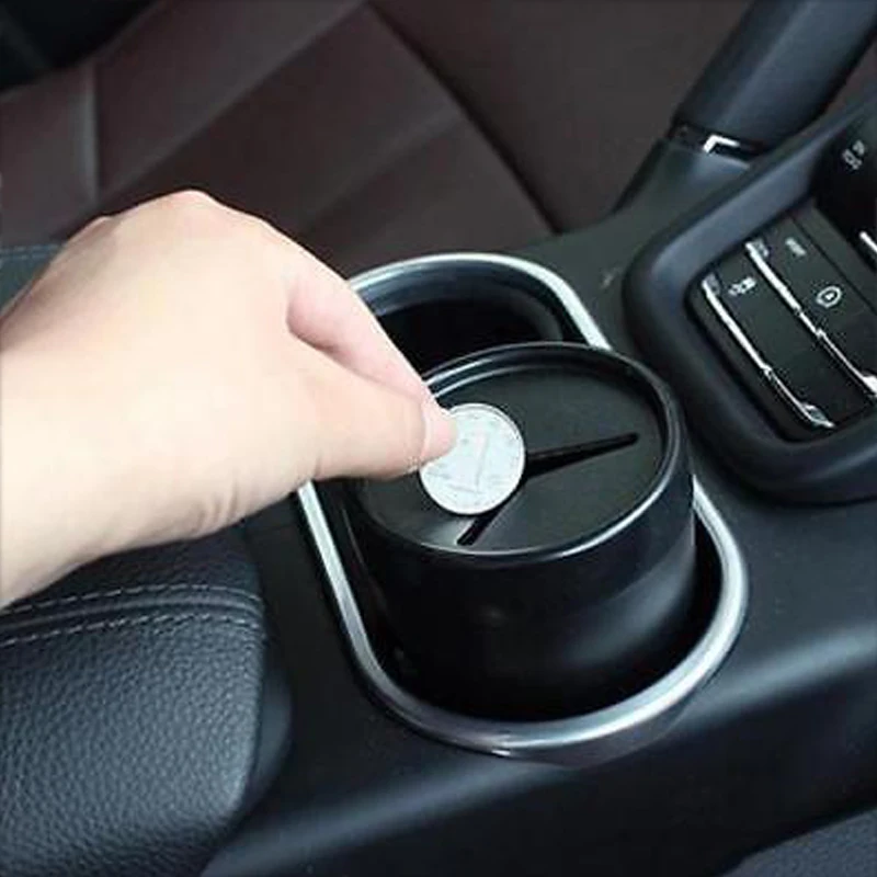 

Universal Coin Boxes Trash Bin Multi-Function Holder Box Pen Holder Box Mount Car Care Organizer Candy Mounts Car Holder Box