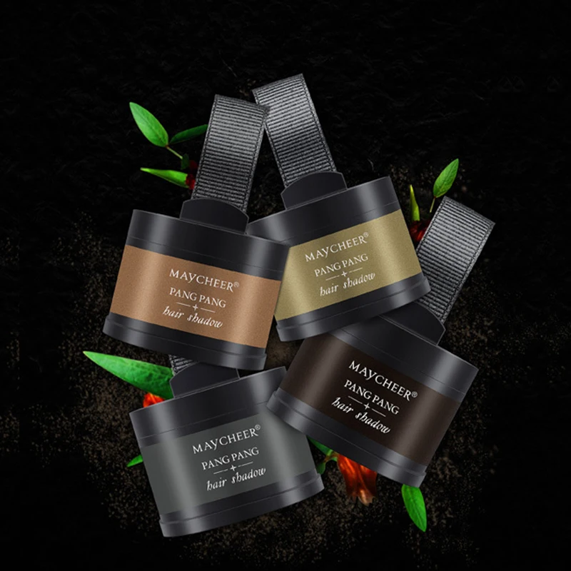 4 цвета тени для волос пудра чистые растения натуральный одноразовый крем