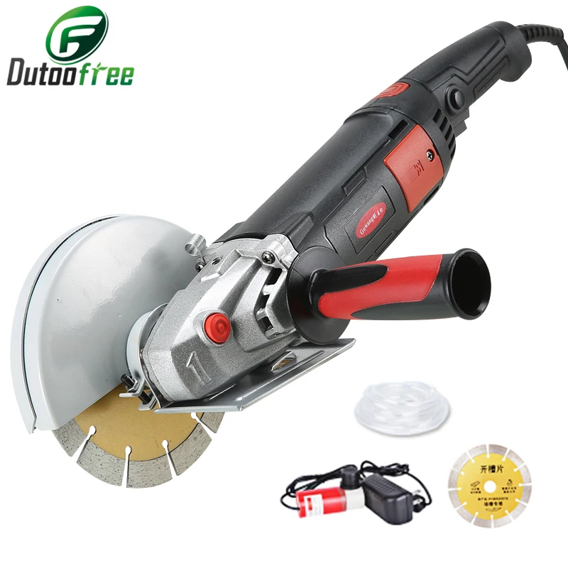 1800W Electric Wall Chaser Groove Slotting Machine Brick Wall Cutting Machine Set Slotting Machine Circular Saw Power Tool 220V