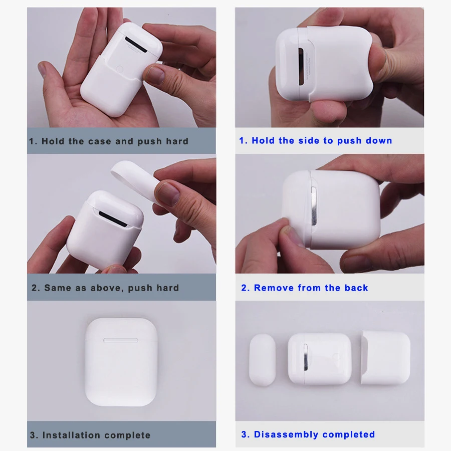 Ультра-тонкий силиконовый чехол для Airpods 1 2 чехол s защитный чехол для Air Pods Bluetooth наушники
