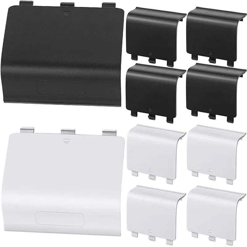 10pcs Battery Cover Door For Xbox One, Xbox One S Wireless Controller Replacement Back Shell Covers Repair Part