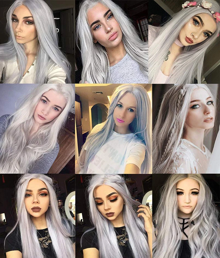 Silver Grey Closure Human Hair Straight HD Lace Closure Only Brazilian Remy Hair 4x4 Swiss Closure 20 Inch Medium Part Yimeishun
