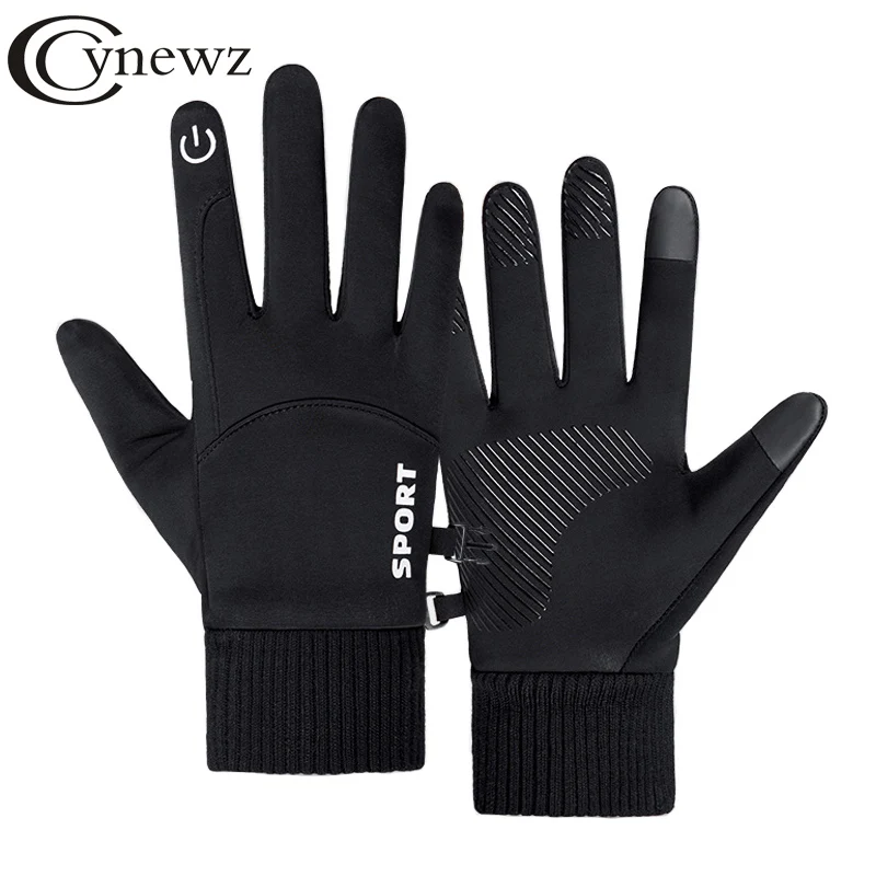 

Winter Windproof Men Gloves Thermal Warm Outdoor Sports Glove Breathable Touch Screen Waterproof Anti Slip Bike Cycling Gloves