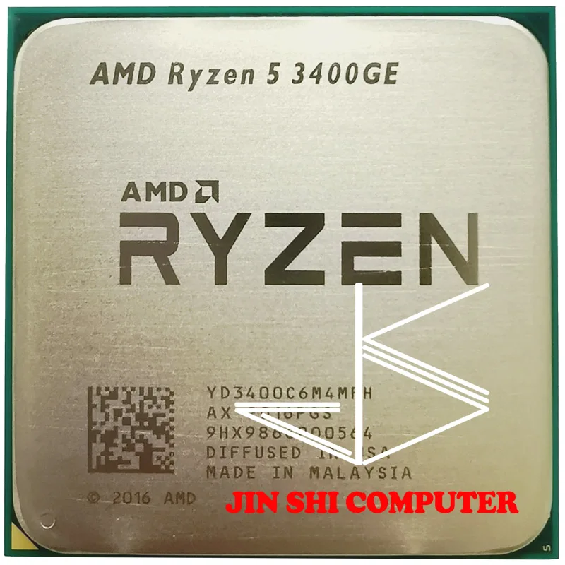 

Процессор AMD Ryzen 5 3400GE R5 3400GE, 3,3 ГГц, четырехъядерный, восьмипотоковый, 35 Вт, YD3400C6M4MFH, разъем AM4