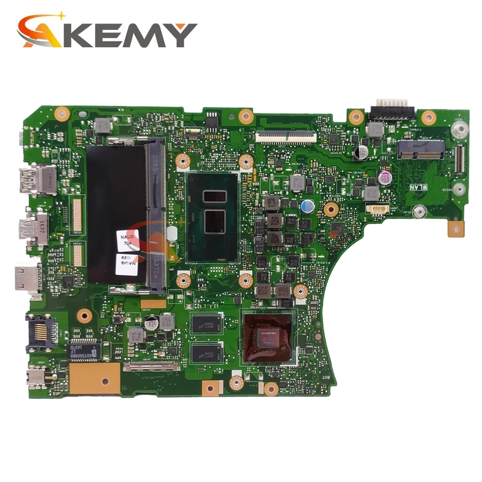 akemy x556uv laptop motherboard for asus x556uqk x556ub x556uq x556uj x556uf x556u original mainboard 8gb ram i3 7100u gt940mx free global shipping