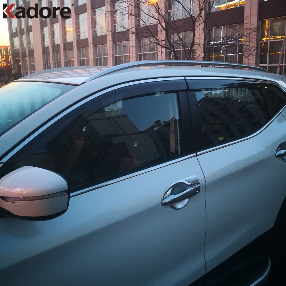 Для Nissan Qashqai J11 2014 2015 2016 2017 2018 пластиковые накладки на окно автомобиля Ветер
