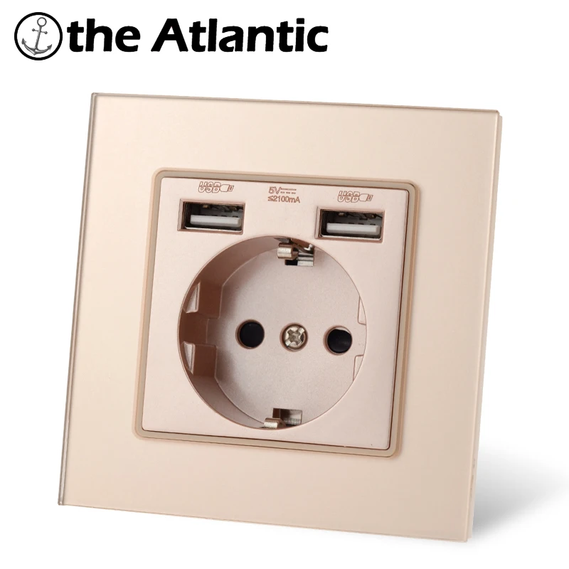 S Series- EU французская настенная розетка USB зарядное устройство переключатель RJ45 Cat5e