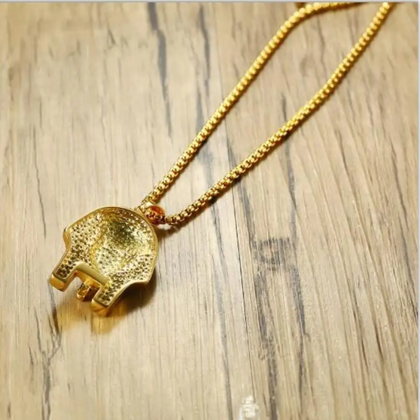 Ожерелье мужское и женское из нержавеющей стали модная золотая цепочка в стиле