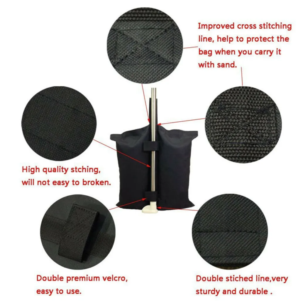 

2 PCS Umbrella Base Weight Bag Sand Up Load-bearing Outdoor Sun Shelter Fixed Sandbag Stand Base For Home Hotel Pools