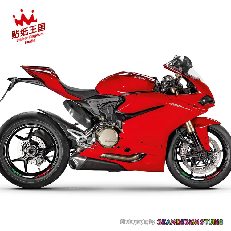 Светоотражающая наклейка для Ducati Multistrada 1200 Monster 696 797 821 899 959 V4S V2 4 полоски обод 2