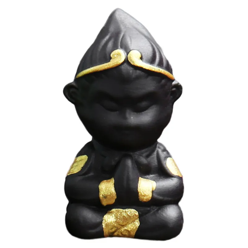 Фиолетовая глина Обезьяна Король чай домашнее животное керамическая фигурка