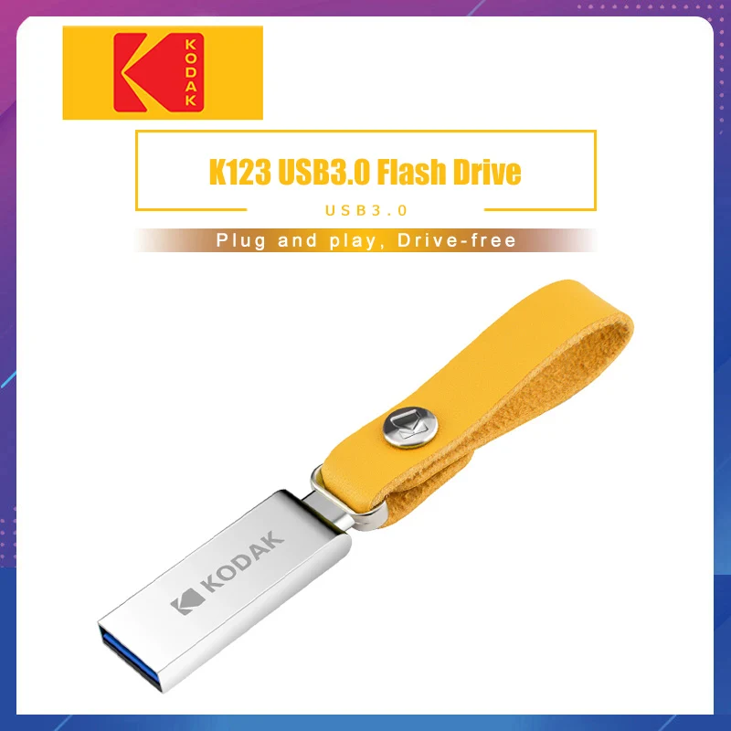 Флеш-накопитель Kodak K123 USB 3 1 металлический флеш-накопитель 16 ГБ 32 64 Гб u-диск 128