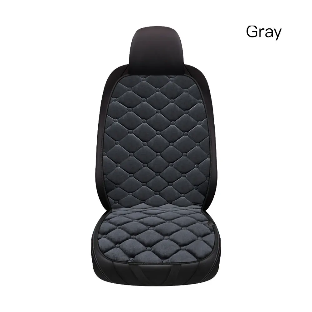 Автомобильный чехол для сиденья с подогревом 12 В подушка зимний плюшевый