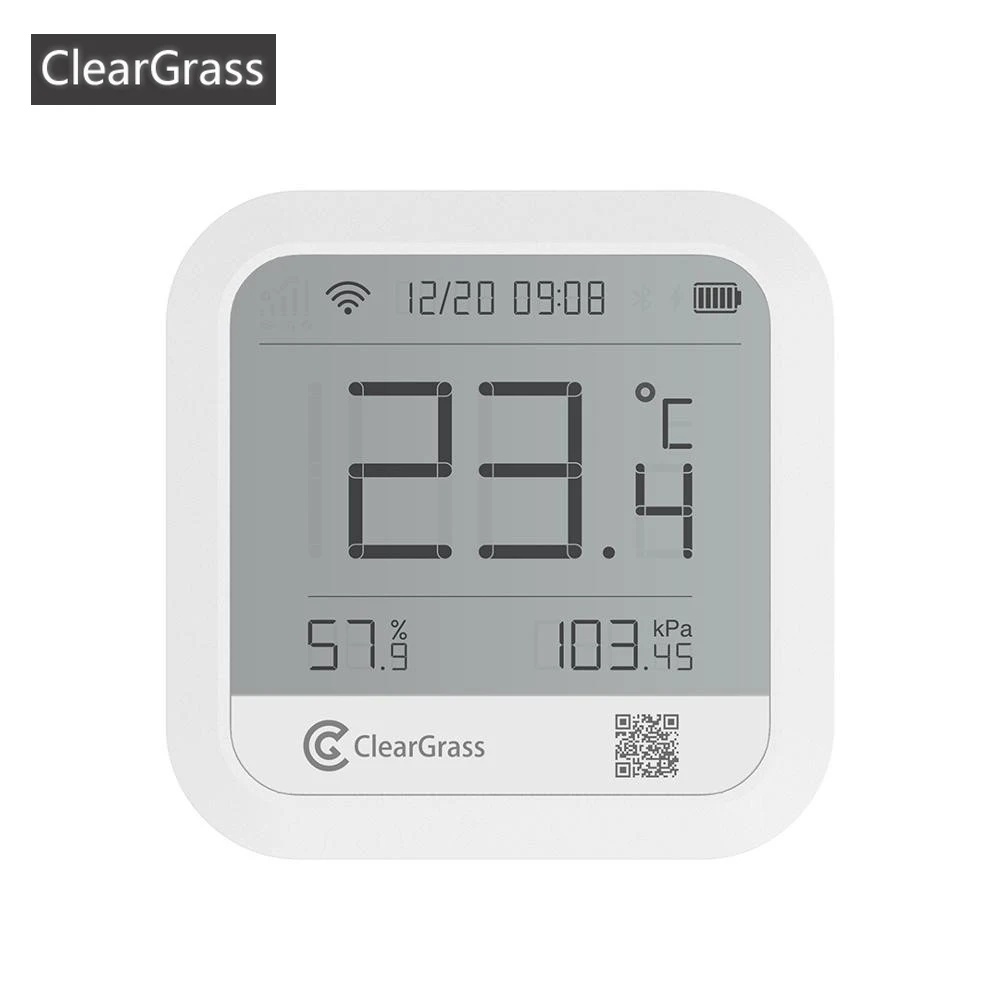 

Youpin Cleargrass Weather Station Forecast Temperature Humidit atmospheric pressure Sensor Digital Clock Smart Wifi APP Control