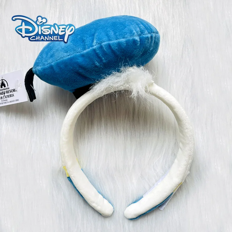 

Disney Микки Мышь «Дональд Дак» 3D синий головной убор повязка милые плюшевые домашние тапочки с кошечкой из мультфильма Головные уборы ушками ...