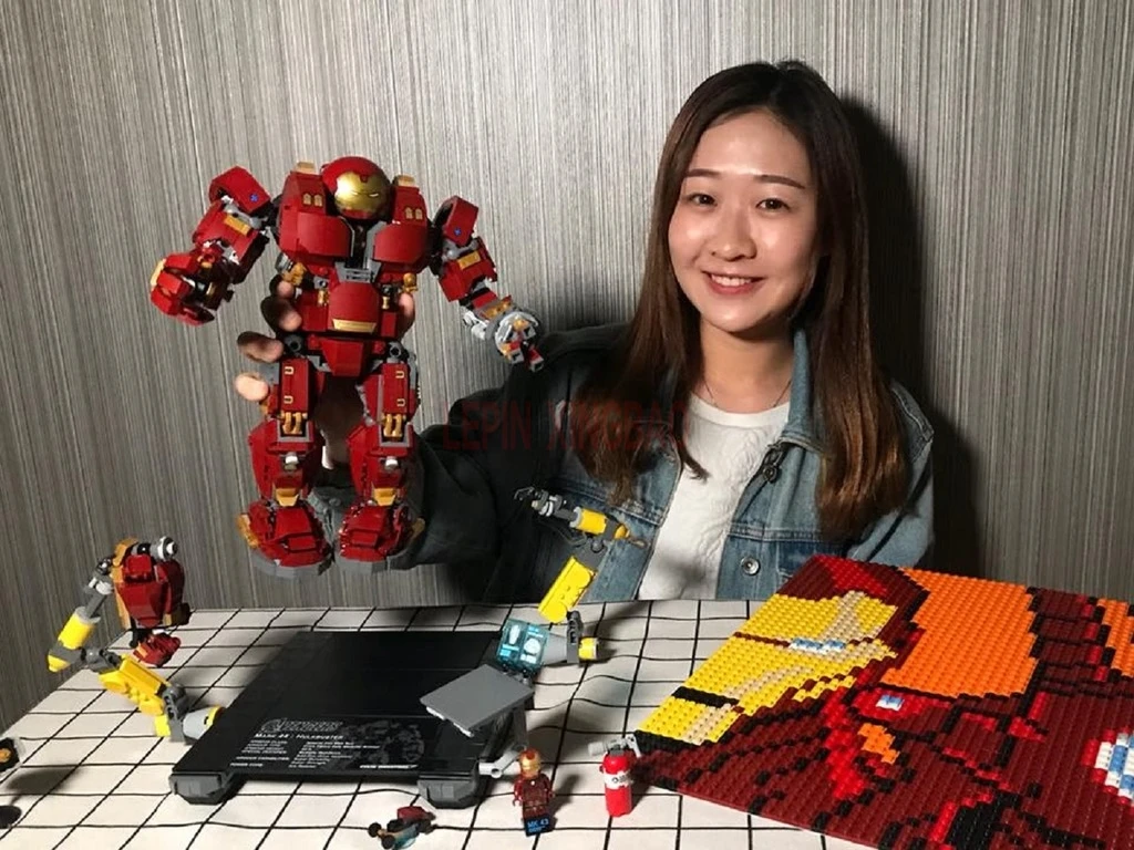 LP 07101 marvel Super Hero наборы 76105 Железный человек Анти Халк Мех Набор Детские legaoings