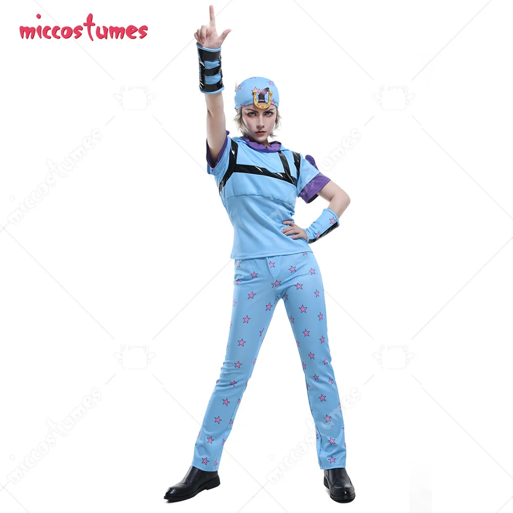 Костюм для косплея с капюшоном Джонни джодстар 7 стальных шариков | Тематическая