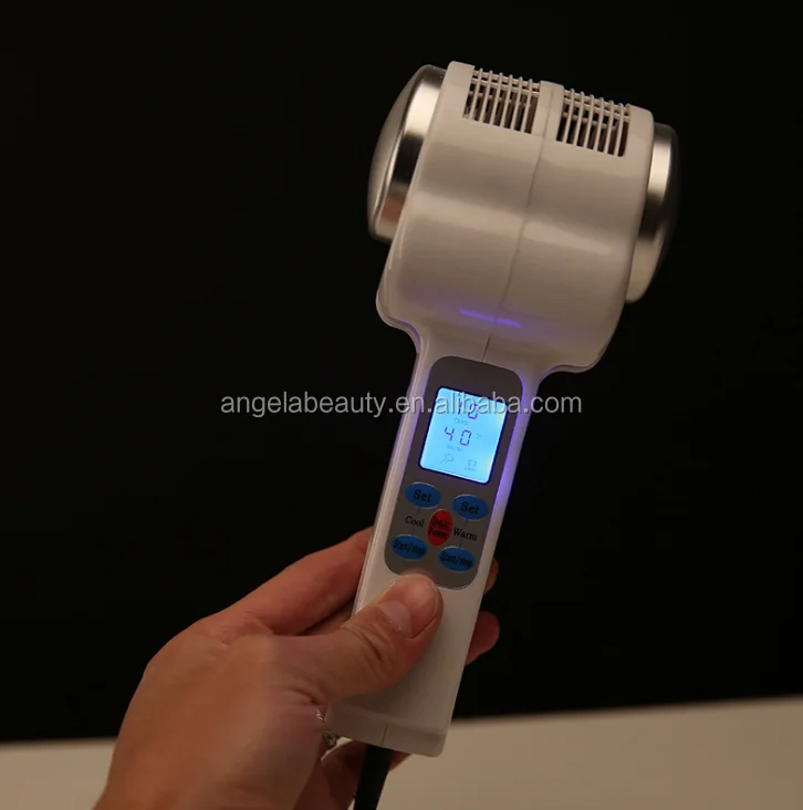 Koop LW017 Lcd-scherm Ultrasone Koud Warm Hamer Facial Massage Machine