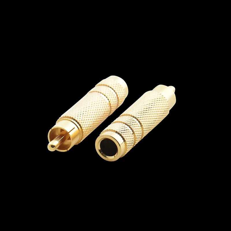 Штекер RCA на гнездо 6 35 мм аудиоадаптер штекер разъем адаптер | Электроника