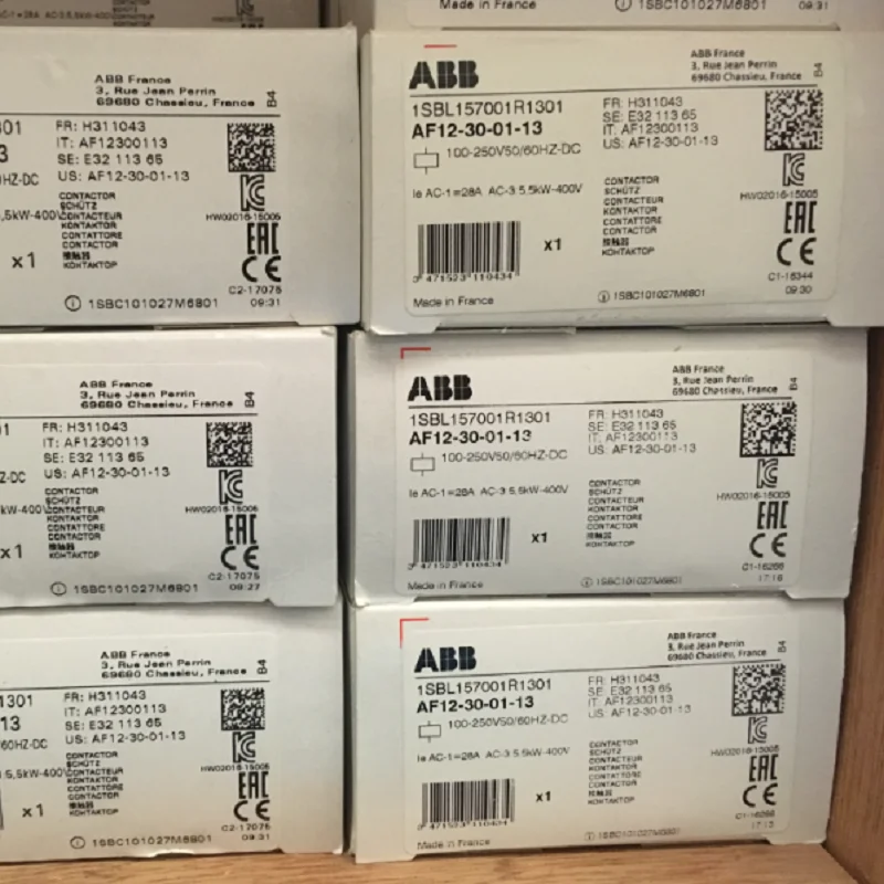 Замыкатели ABB 3-ploe, серия AF, AC/DC, 50 Гц/60 Гц, 48 В ~ 130 В постоянного тока, освещение (2 шт. с фрахтовыми сборами)