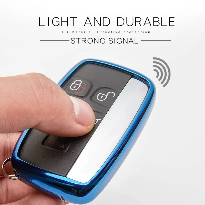 Мягкий ТПУ чехол для автомобильного ключа Land Rover Freelander 2 1 Discovery 3 Range Jaguar Xf XJ