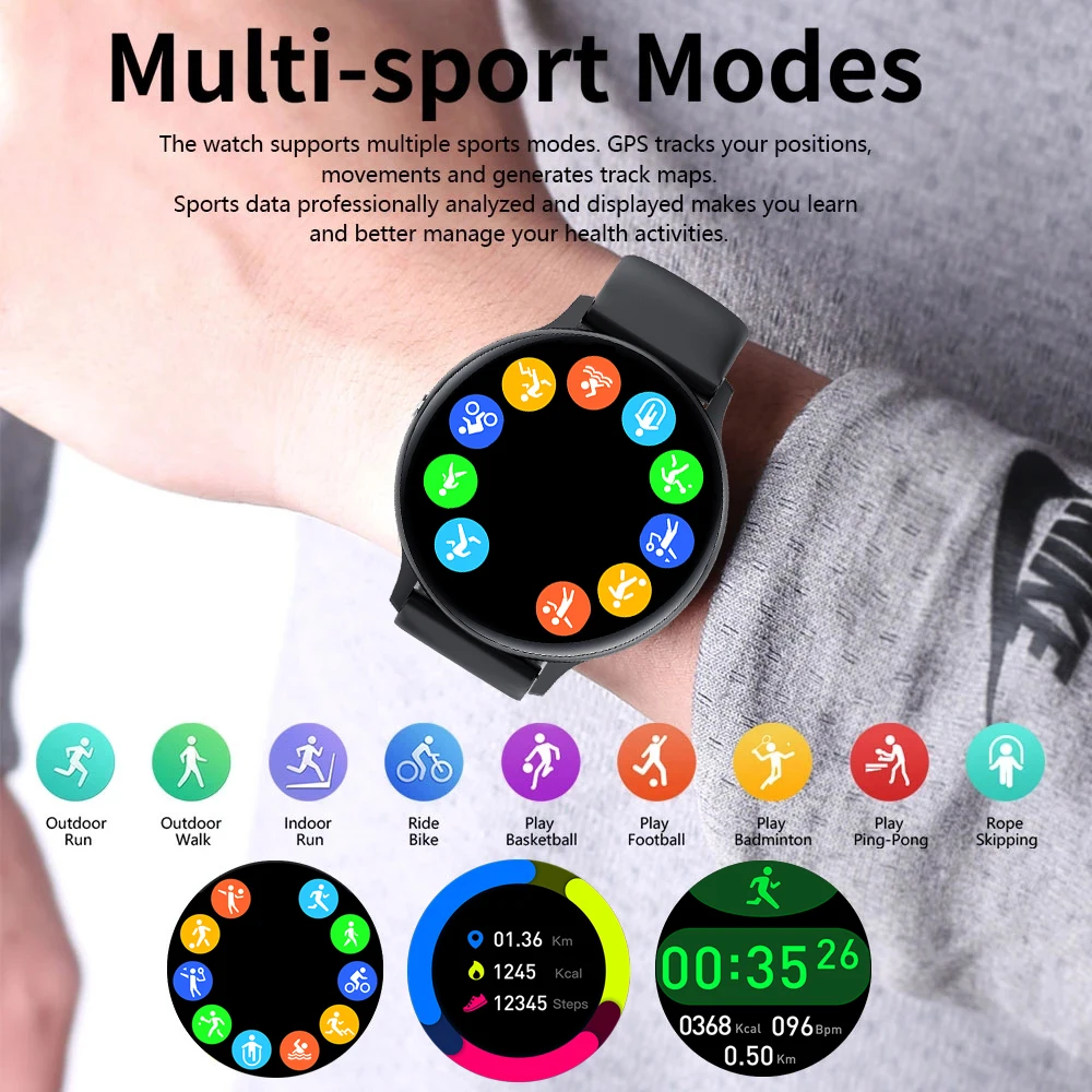 

New Bluetooth Call Smart Watch Men Women Waterproof Sports Fitness Watch Tracker Heart Rate Blood Pressure Monitor Smartwatch