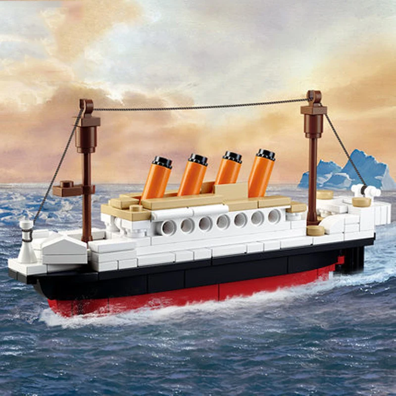 Новый город Титаник RMS лодка корабль наборы Модели Строительные блоки DIY хобби