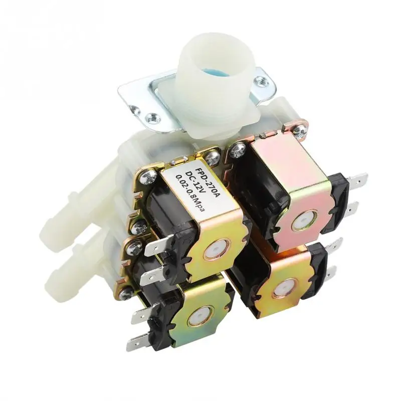 DN20 G3/4 1 в 4 из пластика электромагнитный клапан нормально дренажный DC 12V|Клапан| |