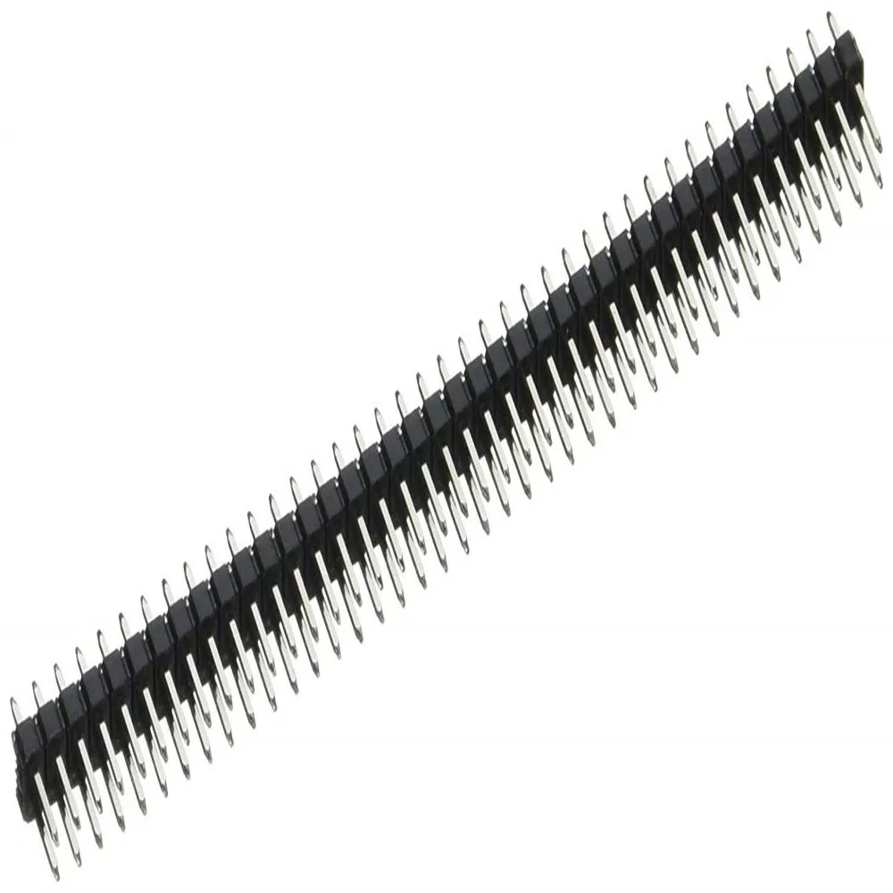 100 шт. 2X40 PIN двухрядный штекер 2 54 мм Шаг контактный разъем полосы 2X40PIN 2*40 40p 40PIN для