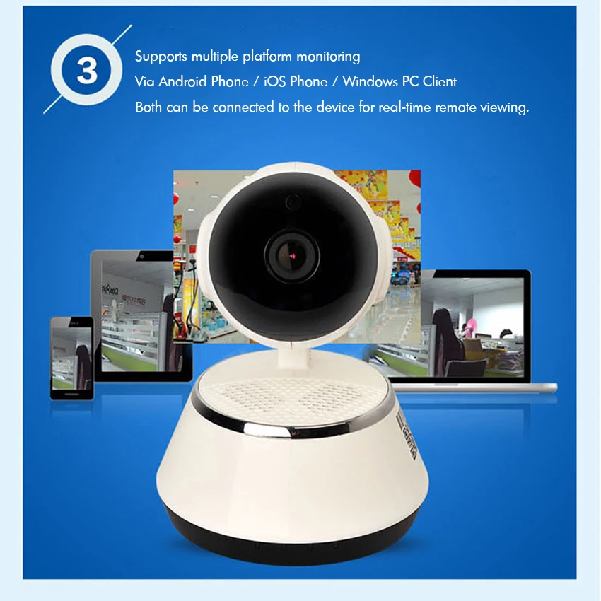 

Baby Monitor 1280x720 Home WiFi Security Camera Sound/Motion Detection with Night Vision, 2Way Audio, Playback Video