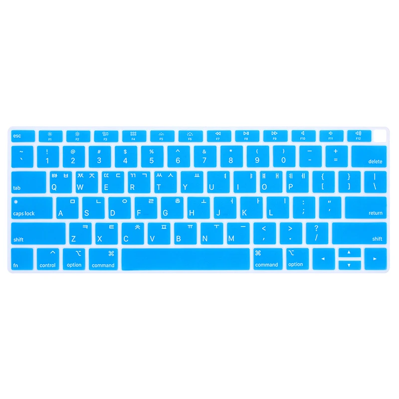 Silicone Laptop Korean Keyboard Cover Skin for MacBook Newest Air 13" Release A1932 with Retina Display