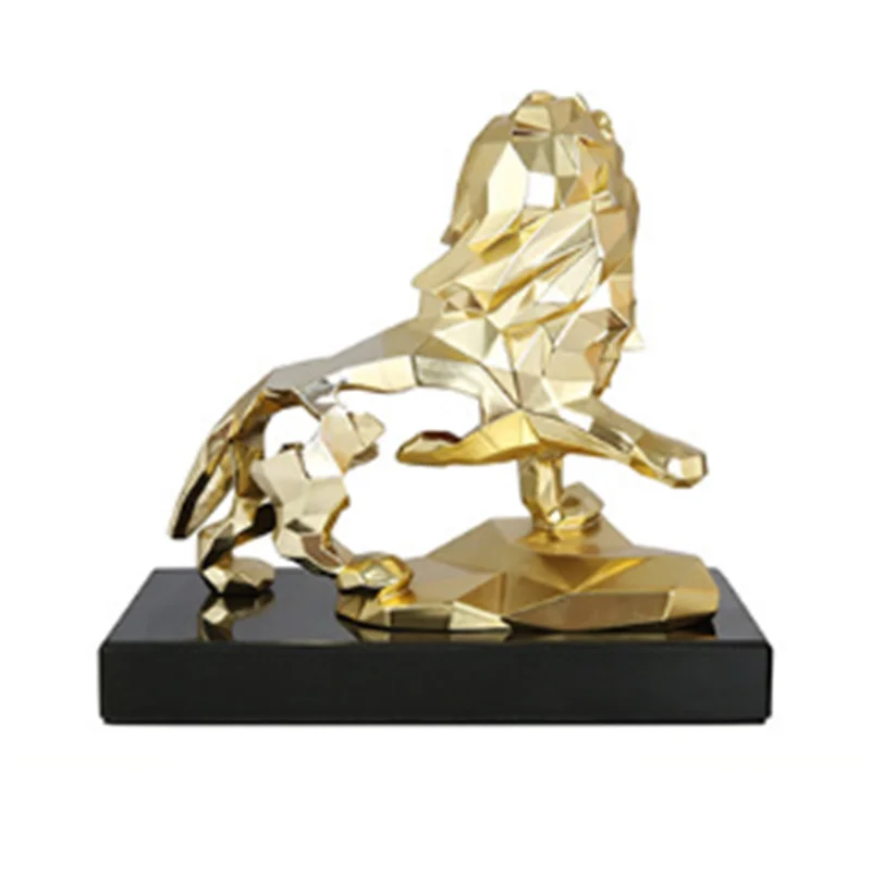 

Bao Guang Ta Simple Style Lion Abstraction Statue Nordic Living Room Office Desktop TV Cabinet Home Decor Modern Sculpture A3175