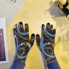 Модные вязаные перчатки с веревками, Женские варежки, унисекс, уличные перчатки для сенсорного экрана, для сада, для верховой езды, мужские крутые счастливые 3D ранцы