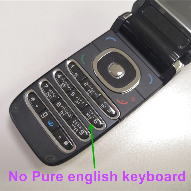 Nokia 6060 разблокированный Nokia 6060 мобильный телефон DualBand JAVA классический GSM дешевый мобильный телефон высокого качества - Цвет: Черный