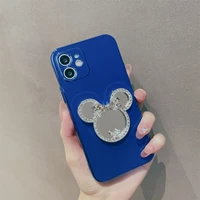 electroplating jewelled mirror phone case for iphone 11 12 pro luxury dazzling comfortable xr xs max fashion soft silicone cover