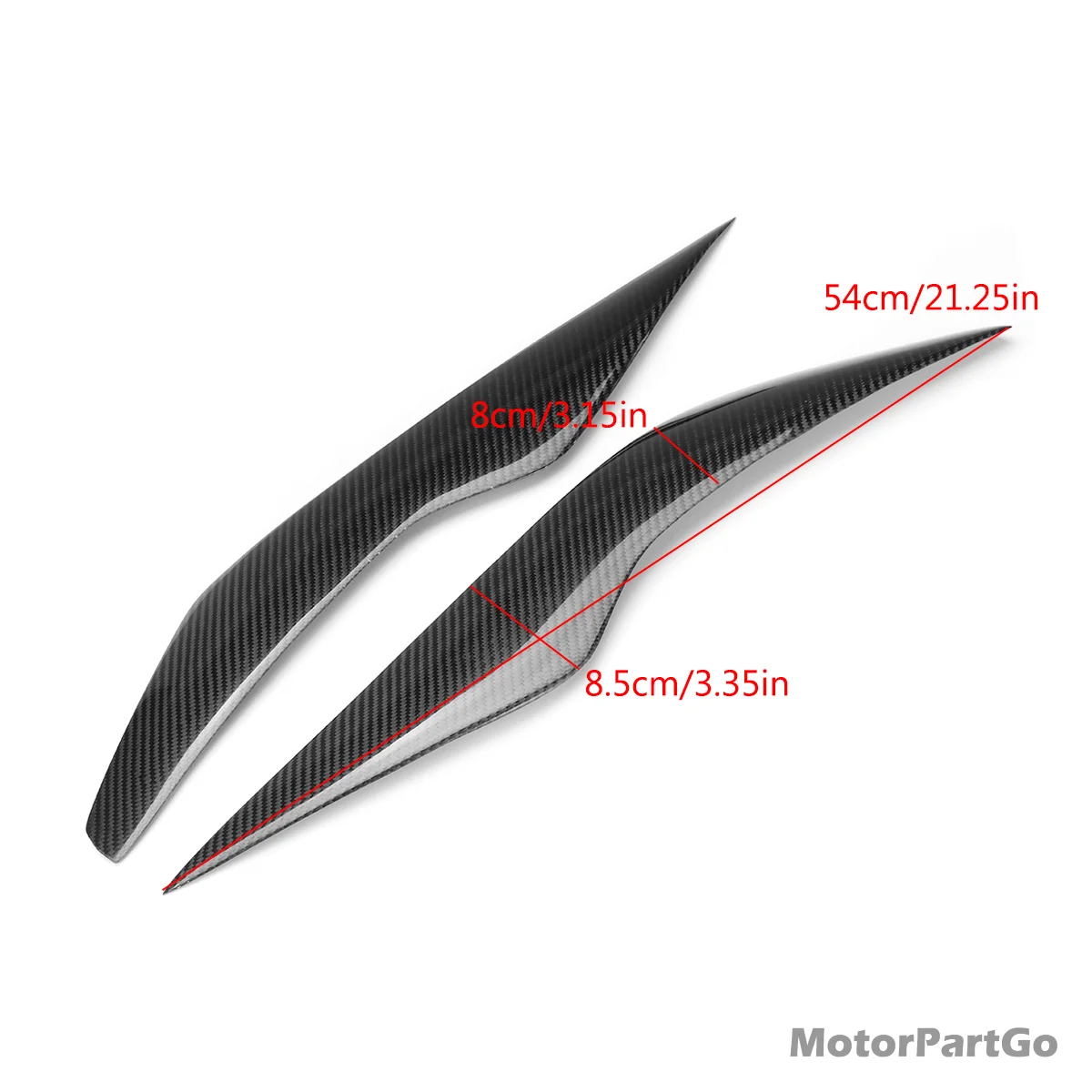 Настоящие волоконные накладки для голосветильник и век Crabon бровей 1 пара Ford/Focus