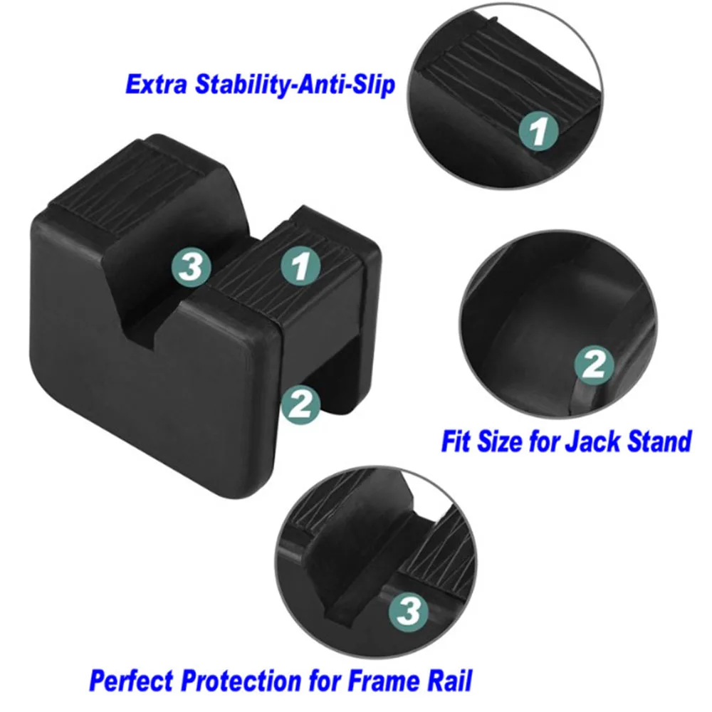 

Car Jack Pad Auto Black Parts Set Rubber Adapter For Torin Big Red T43002