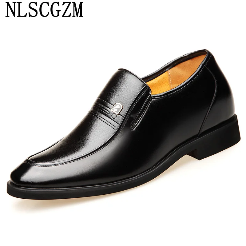 

Leather Shoes Men Formal Loafers Height Increasing Party Shoes for Men 2022 Men Designer Dress Shoes Italian Sapato Masculino