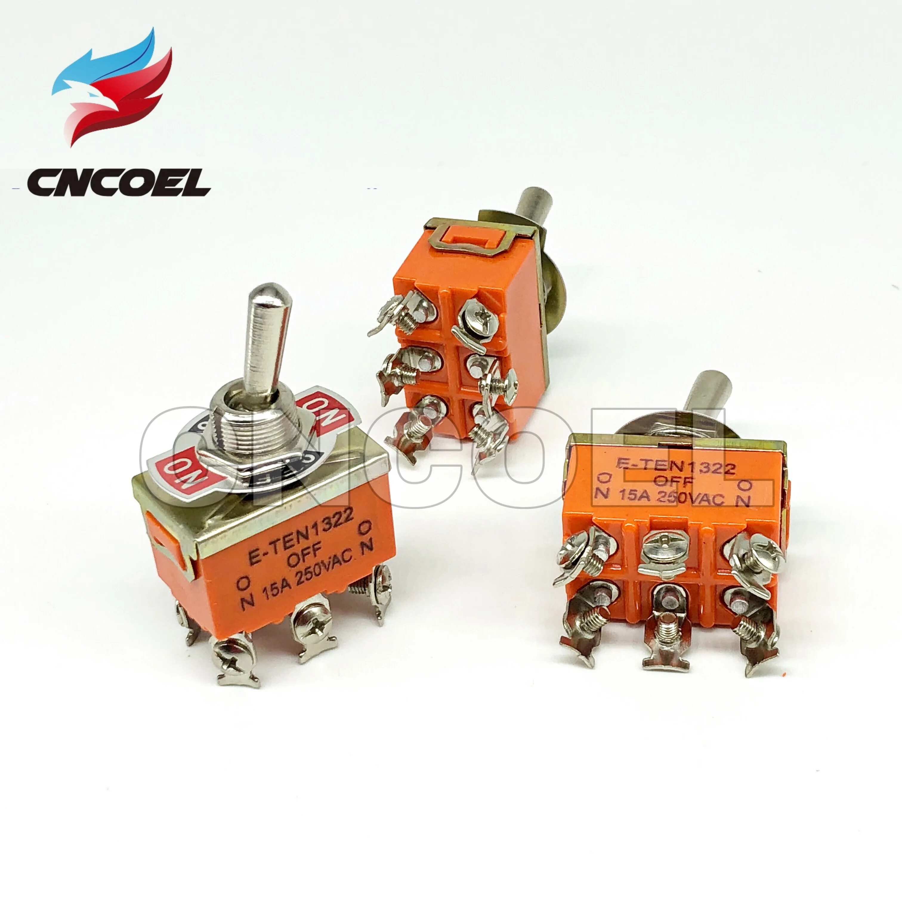 2 шт. E TEN1322 15A/250V 6 pin Водонепроницаемый переключатель Кепки ВКЛ ВЫКЛ на миниатюрные