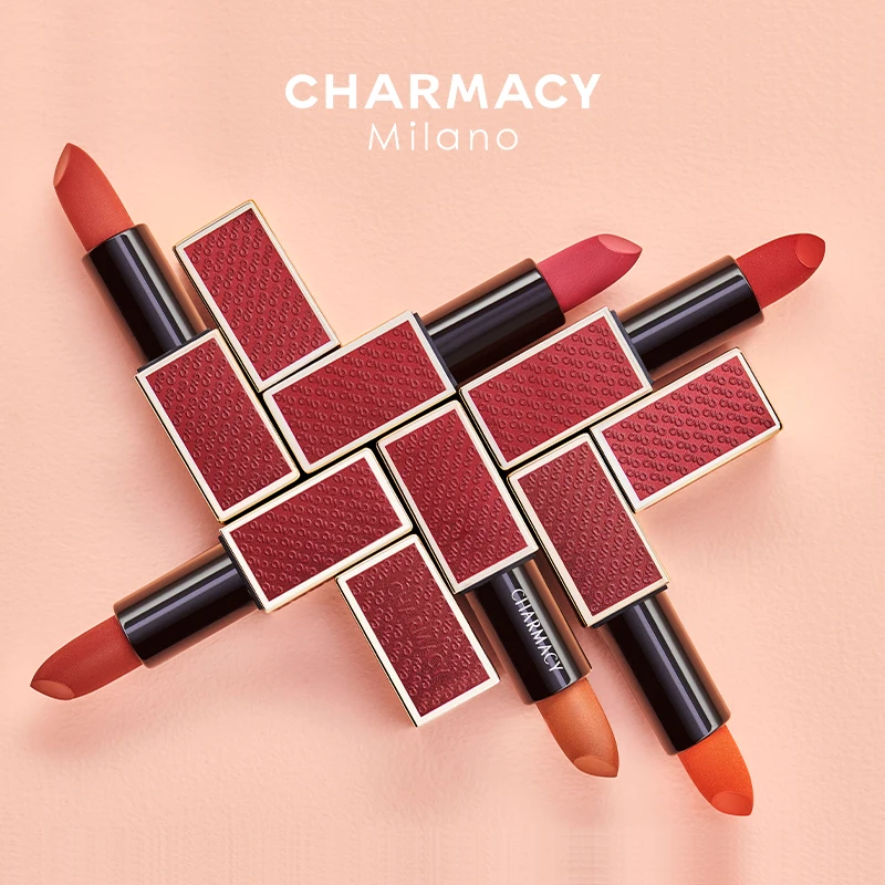 

CHARMACY Glitter Lipstick Matte Lip Stick Shimmer Shiny Red Nude Lipsticks Cosmetics Satin Metallic Color Lasting Lips Makeup