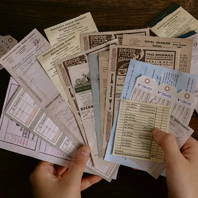 30 листов/партия купон в ретро стиле лист нот материал бумага журнал планировщик