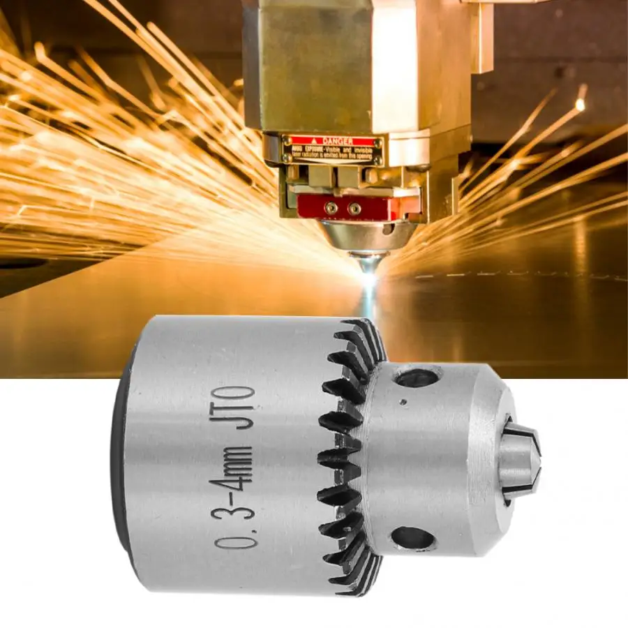 Мини сверлильный патрон JT0 0 3 4 мм с ключом установленный на конус патроном для