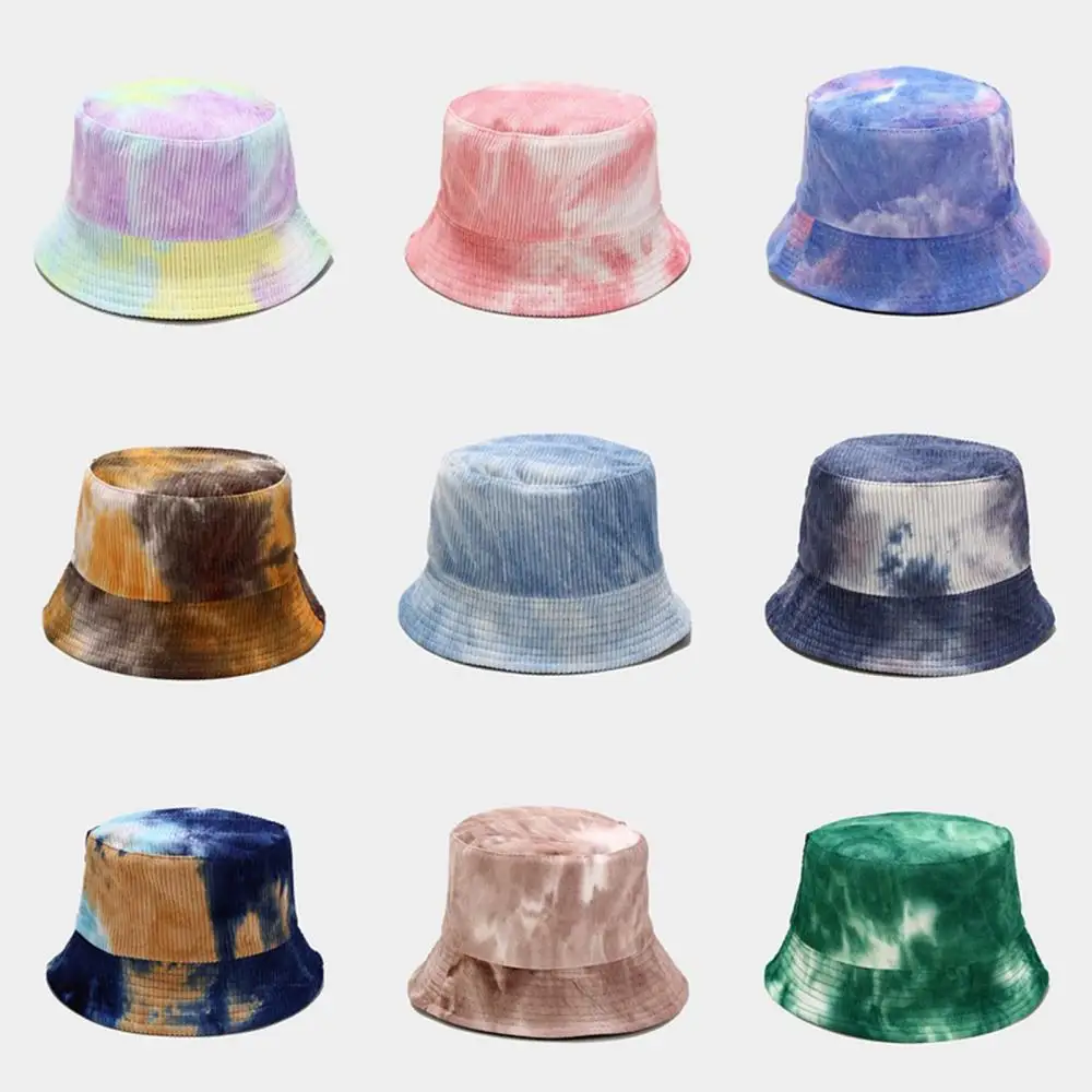 

Зимняя Двусторонняя Солнцезащитная Панама Tie-Dye, женская кепка рыбака